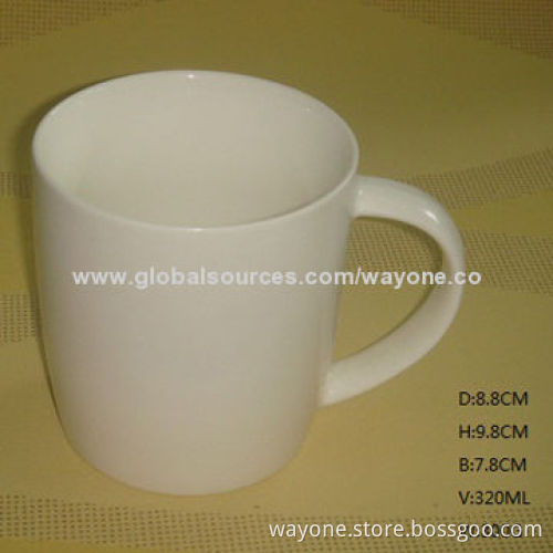New Tankard Ceramic Mug, Fashionable Shape, Made of New Bone, Fine China and Porcelain, Food Safe